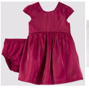 Carter's Just One You Burgundy Baby Dress with Bloomers